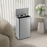 60L Automatic Trash Can with Lid, Motion Sensor Garbage Can with Stay Open & Soft Close Function