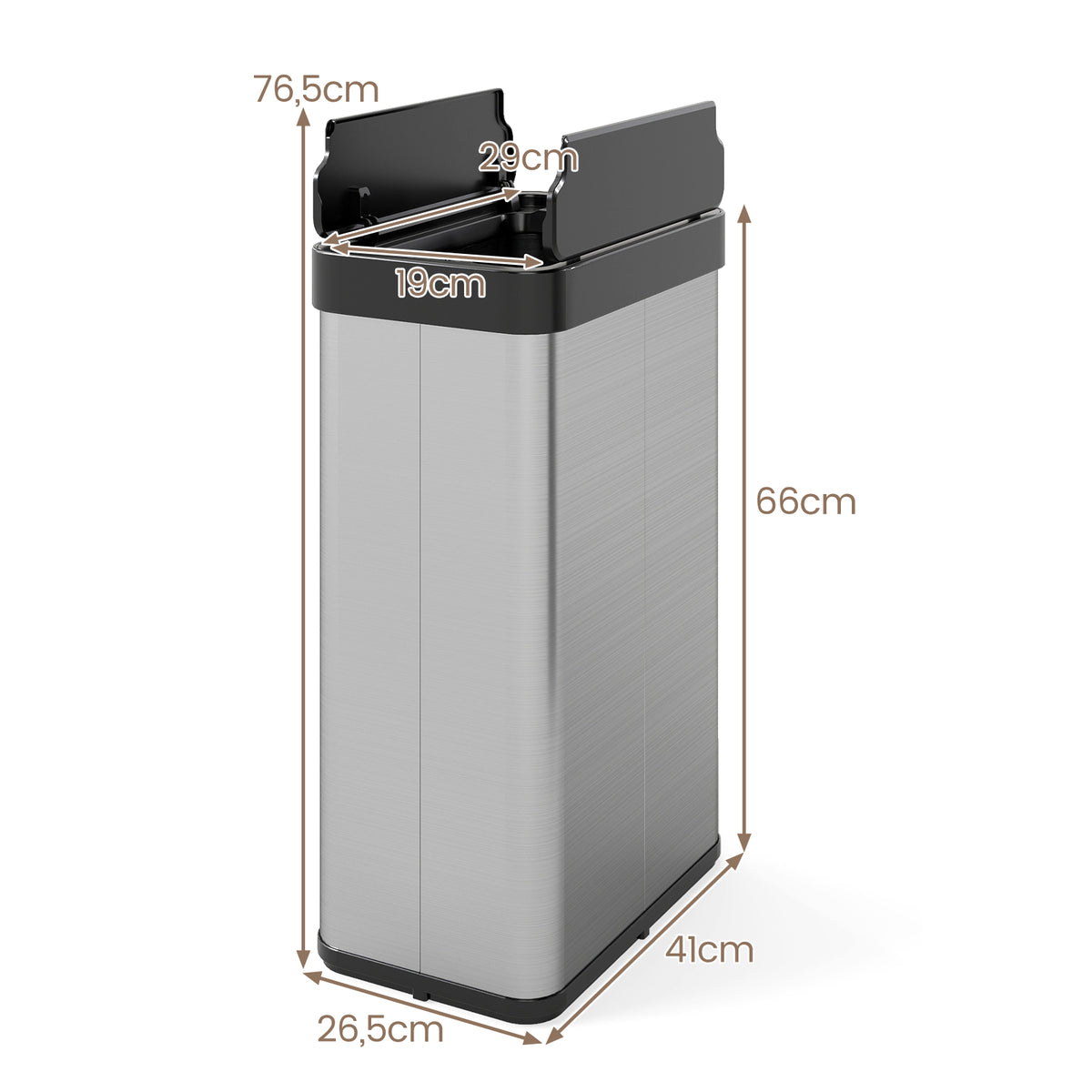 Infrared Motion Sensor Garbage Can with Automatic Wing Lid