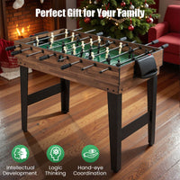 10-in-1 Combo Game Table Set with Foosball and Air Hockey for Home