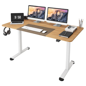 Giantex 140 x 70cm Large Electric Standing Desk, Height Adjustable Sit to Stand Desk