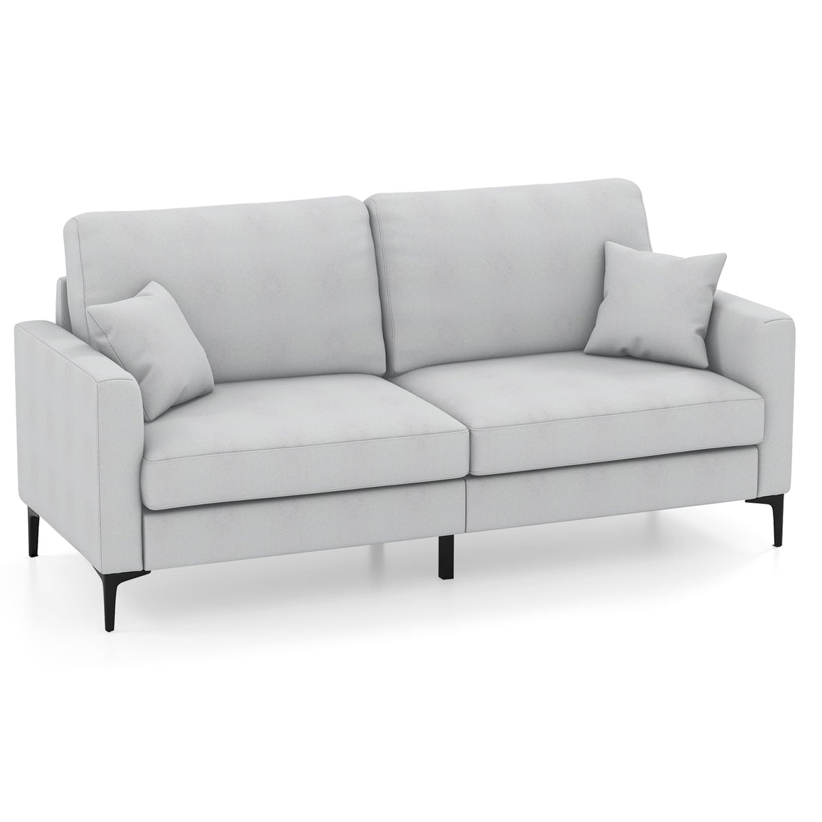 Giantex 191cm Wide Upholstered Loveseat Sofa