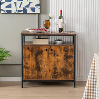 Giantex 2-Door Buffet Sideboard w/Open Shelf