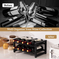 Giantex 2-Tier 8-Bottle Wine Rack