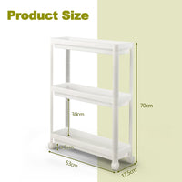 Giantex 2 Pack 3 Tier Slim Storage Cart