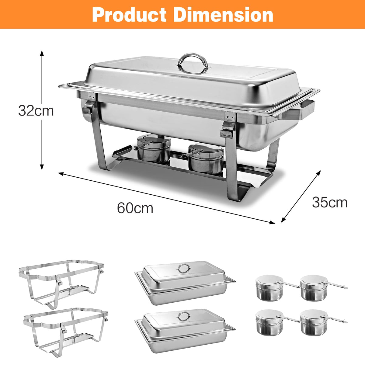 Giantex 2 Packs Chafing Dish