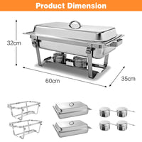 Giantex 2 Packs Chafing Dish