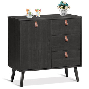 Giantex 3 Drawer Dresser, Wood Chest of Drawers with Anti-toppling Device