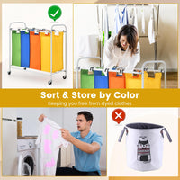 Giantex 4-Section Laundry Sorter