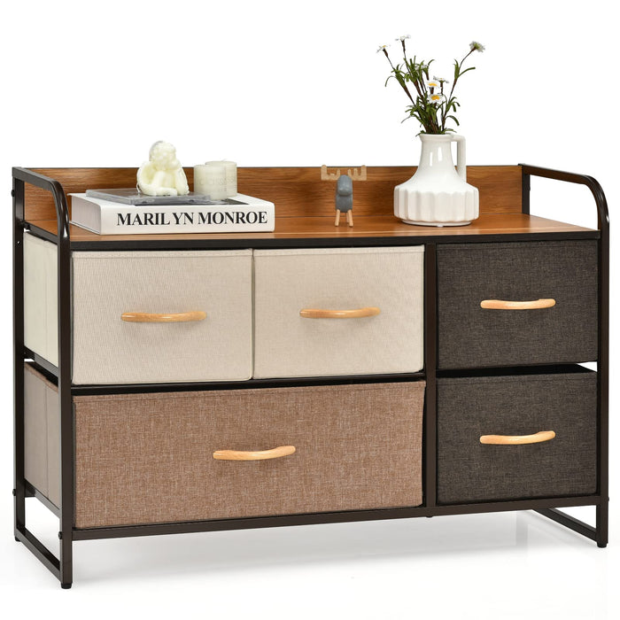 Giantex 5-Drawer Dresser Storage Tower