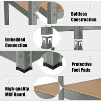 Giantex 5-Tier Metal Shelving Rack