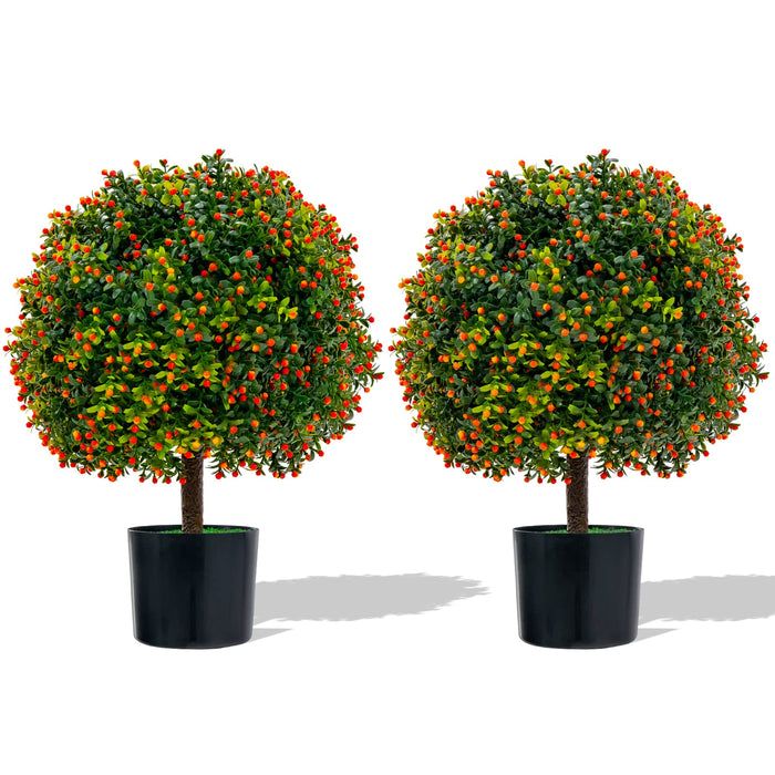 Giantex 55cm Artificial Boxwood Topiary Ball Tree