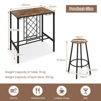 Giantex 5 Pieces Bar Table and Stools Set