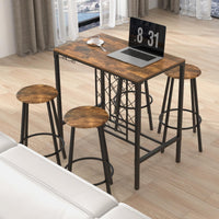 Giantex 5 Pieces Bar Table and Stools Set