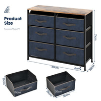 Giantex 6-Drawer Dresser Organizer, Fabric Dresser Storage Cabinet