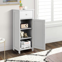 Giantex Bathroom Floor Cabinet, Storage Cabinet with Single Door