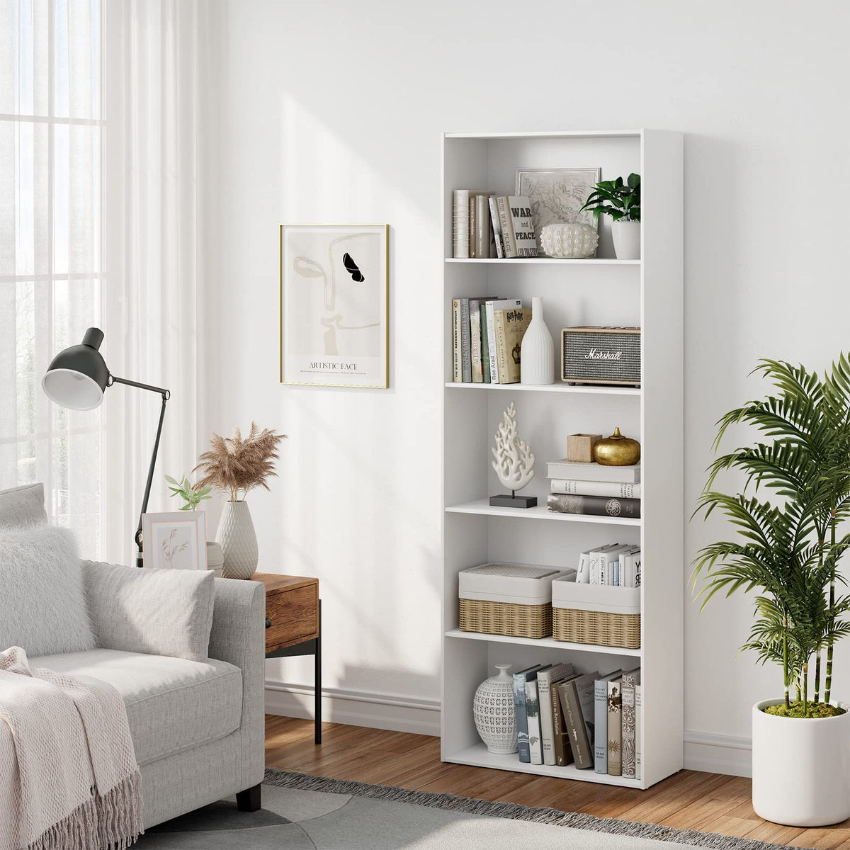 Giantex Bookshelf, Standing Shelf