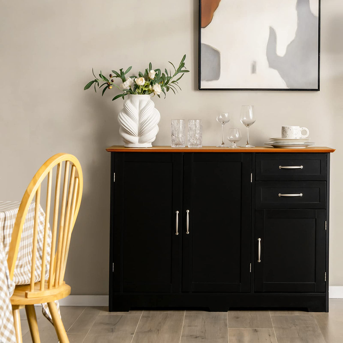 Giantex Buffet Sideboard Storage Cabinet