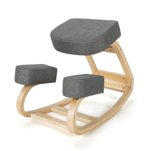 Giantex Ergonomic Kneeling Chair, Angled Rocker Seat for Upright Posture Correcting
