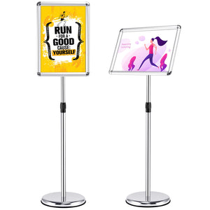 Giantex Floor Poster Stand Stand Height Adjustable