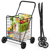 Giantex Folding Shopping Cart, 58D x 56W x 92H