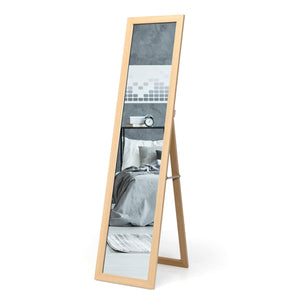 Giantex Full-Length Wood Mirror, Standing Mirror & Wall Mirror