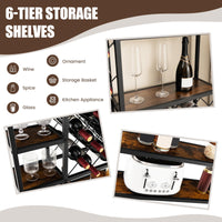 Giantex Industrial Floor Wine Rack, Freestanding Wine Rack