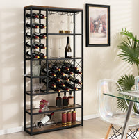 Giantex Industrial Floor Wine Rack, Freestanding Wine Rack