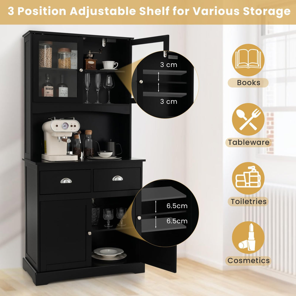 Giantex Kitchen Pantry Buffet Cabinet Storage Organizer – Giantex.au
