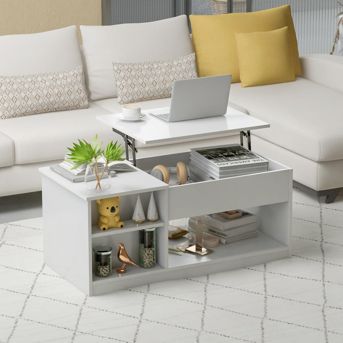 Giantex Lift-Top Coffee Table, Modern Cocktail Table