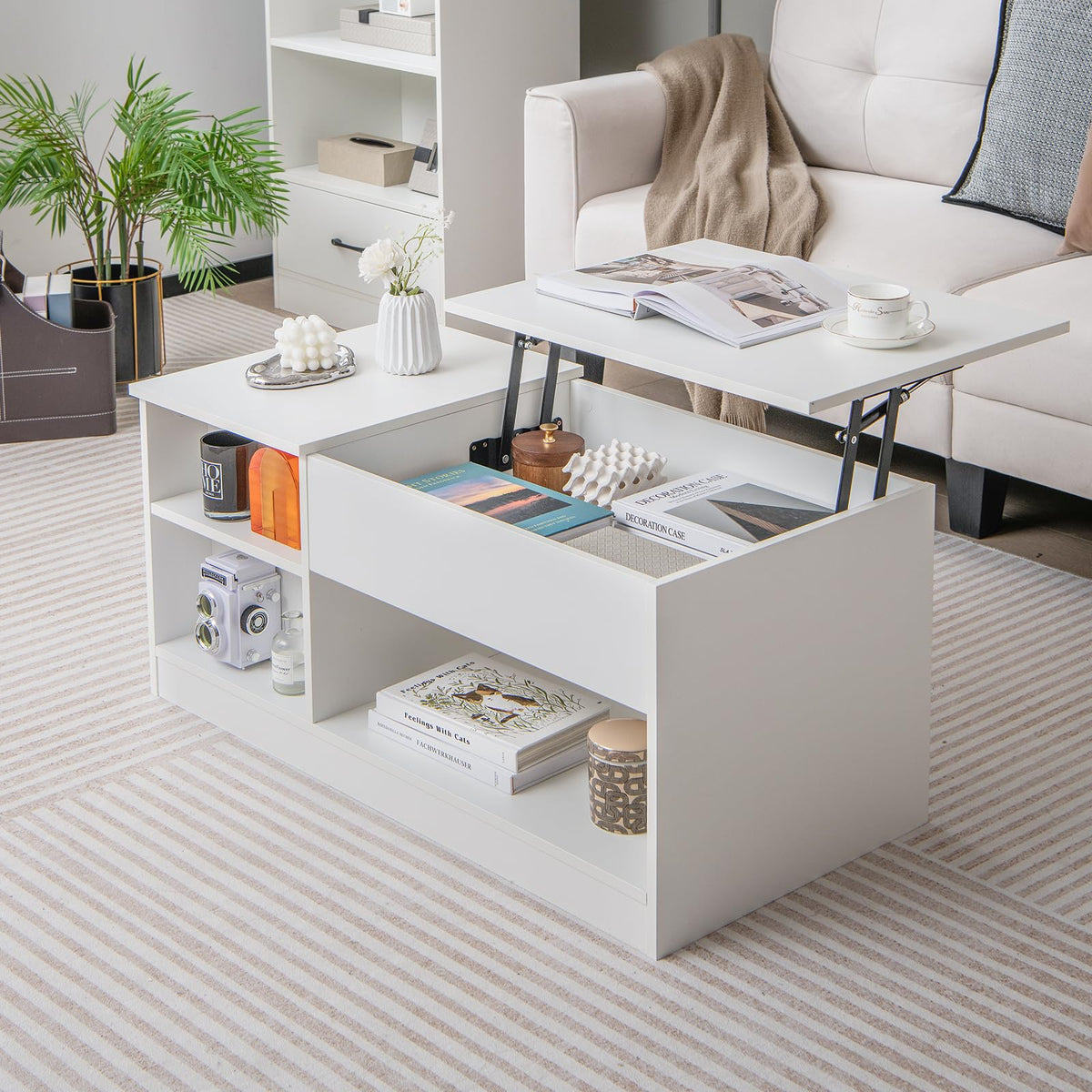 Giantex Lift-Top Coffee Table, Modern Cocktail Table