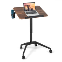 Giantex Mobile Height Adjustable Standing Desk, Stand Workstation