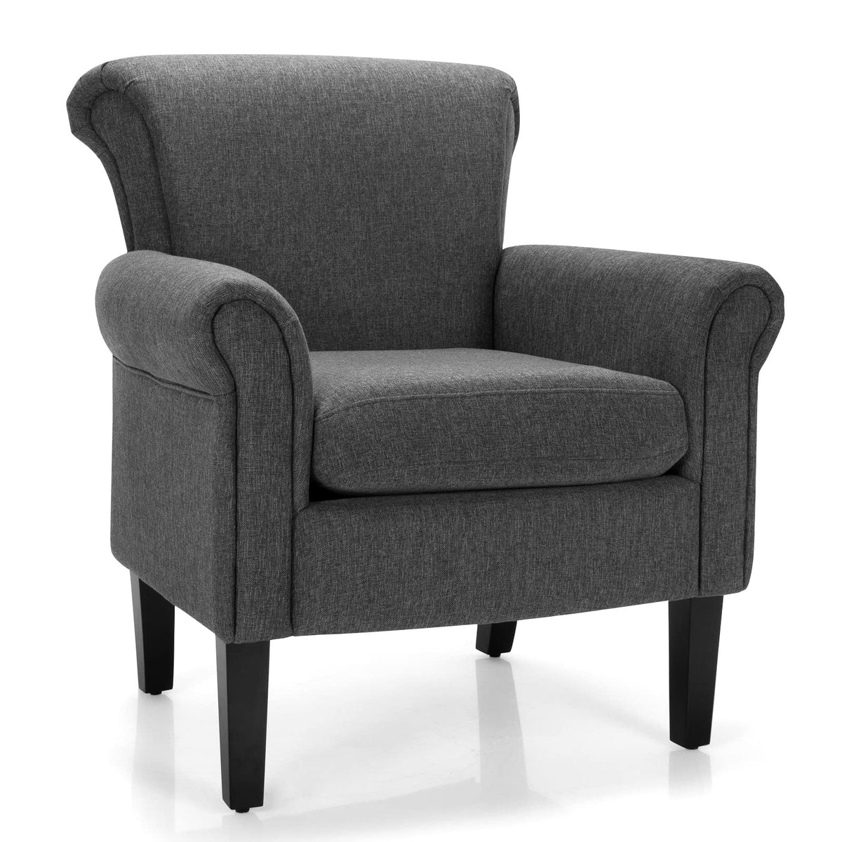 Giantex Modern Fabric Upholstery Accent Chair