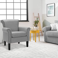 Giantex Modern Fabric Upholstery Accent Chair