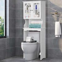 Giantex Over The Toilet Storage Cabinet, Freestanding Over Toilet Storage Rack