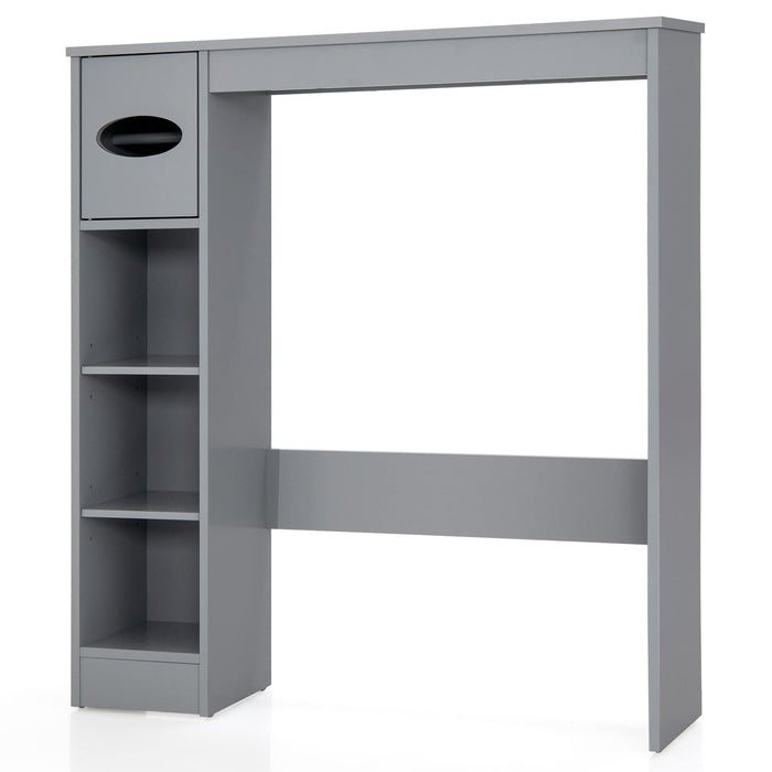 Giantex Over The Toilet Storage Cabinet w/Adjustable Shelves & Toilet Paper Holder
