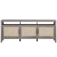 Giantex Rattan TV Stand for TVs up to 65 Inches