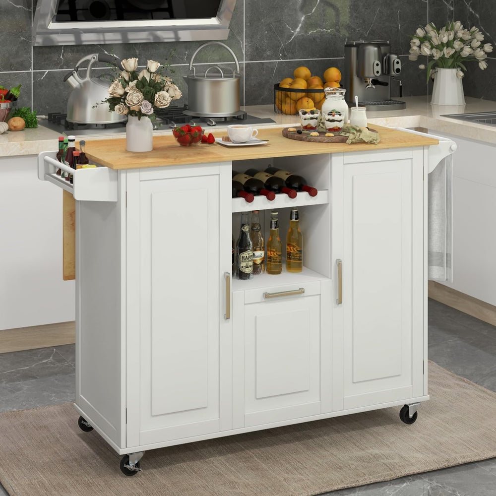 Giantex Rolling Kitchen Island Cart, Large Kitchen Island – Giantex.au