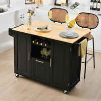 Giantex Rolling Kitchen Island Cart, Large Kitchen Island