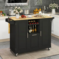 Giantex Rolling Kitchen Island Cart, Large Kitchen Island