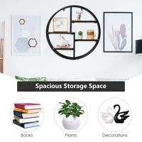 Giantex Round Circular Wall-Mounted Shelves