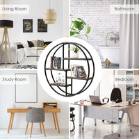 Giantex Round Circular Wall-Mounted Shelves
