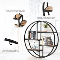 Giantex Round Circular Wall-Mounted Shelves