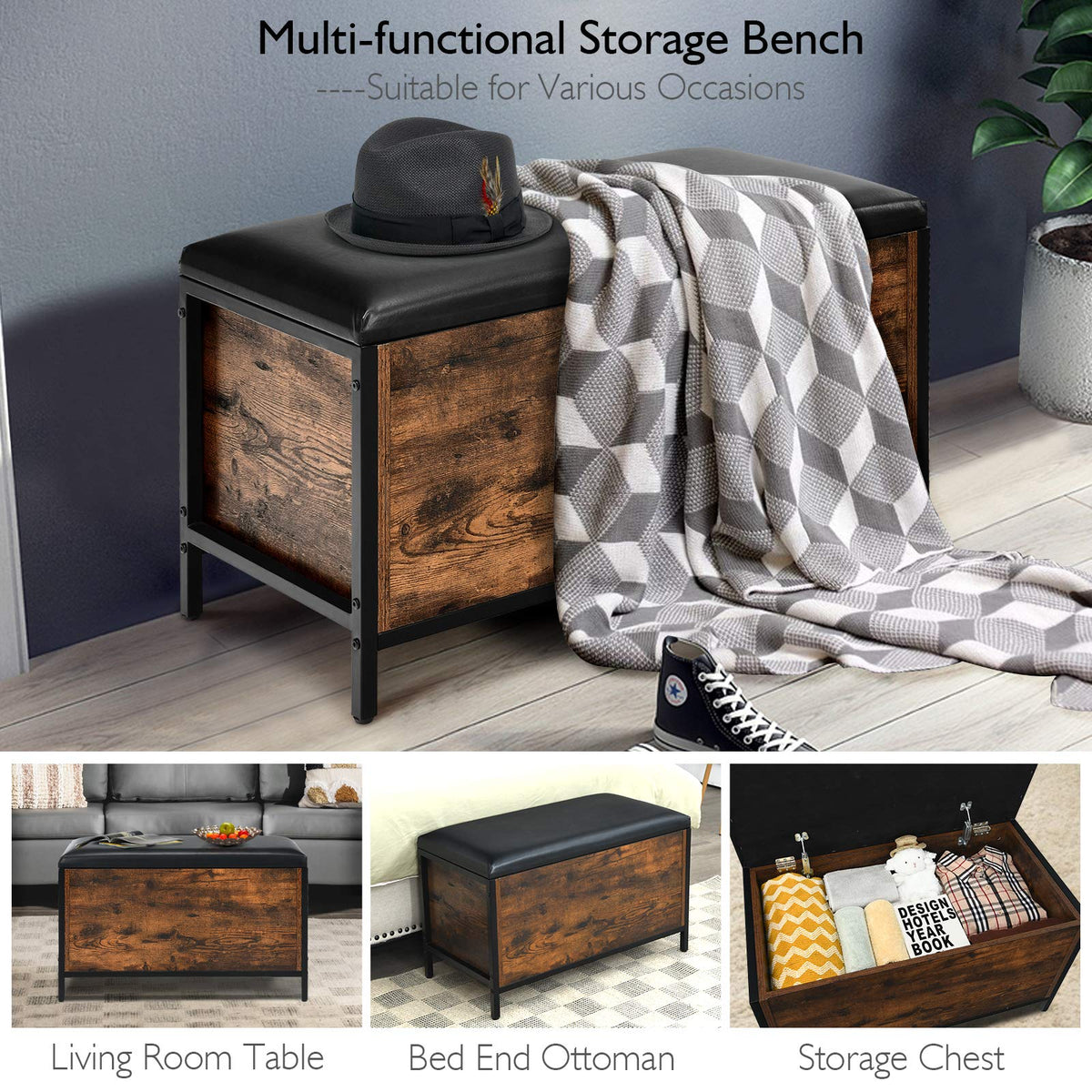 Giantex Shoe Changing Bench, Storage Bench