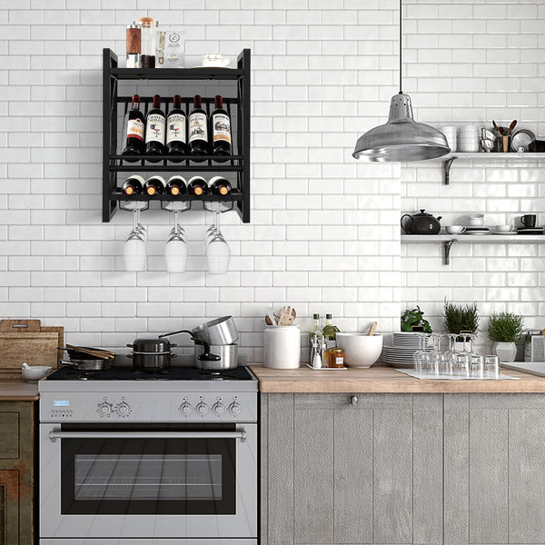 Giantex Wall Mounted Wine Rack