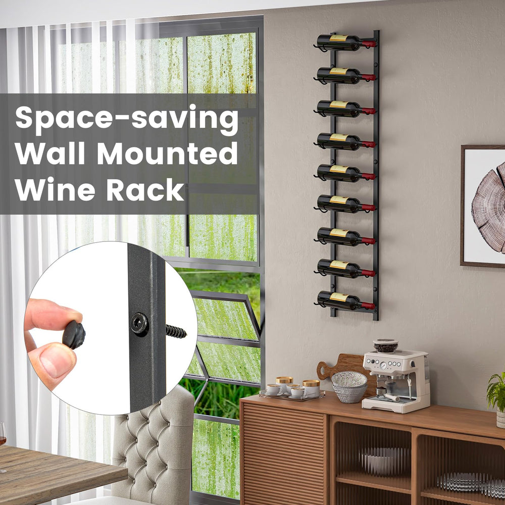 Giantex Wall Mounted Wine Rack, Hanging Wine Display Rack – Giantex.au