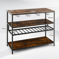 Giantex Wine Rack Table, Industrial Bar Cabinet