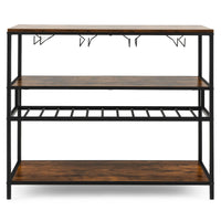 Giantex Wine Rack Table, Industrial Bar Cabinet