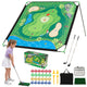 Golf Chipping Game Set with Large Mat 2 Clubs and 24 Sticky Balls
