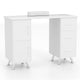 Professional Nail Tech Manicure Table with Storage Drawers for Salon & Home