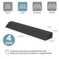 Giantex Full Bed Wedge Pillow for Headboard Gap, Headboard Pillow w/ 2 Storage Pockets